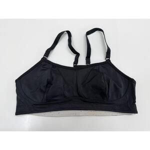 Champion Womens Sports Bra Size 36B Black Racerback Pullover Padded Wireless